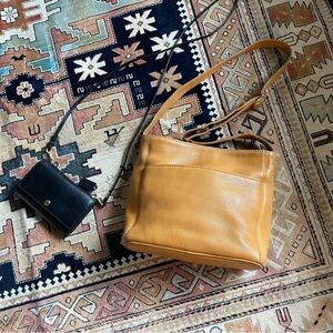 Tan Leather Shoulder Bag
